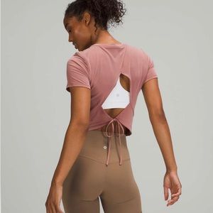 Lululemon Open Tie-Back Short Sleeve